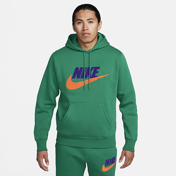 Mens Green Hoodies Pullovers. Nike